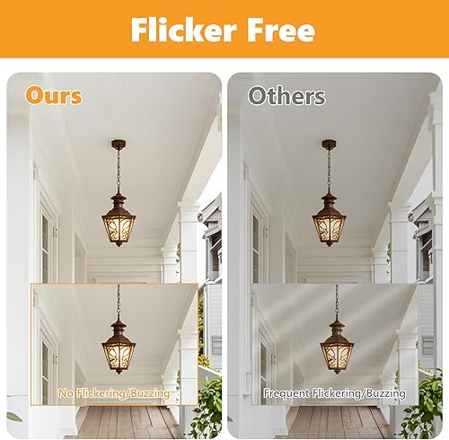 Miniatura 10 de HMYYJT Bombilla LED de candelabro, bombillas regulables para candelabro, transparente, C10, 3000 K, 120 V, 2 W, base E12, paquete de 24