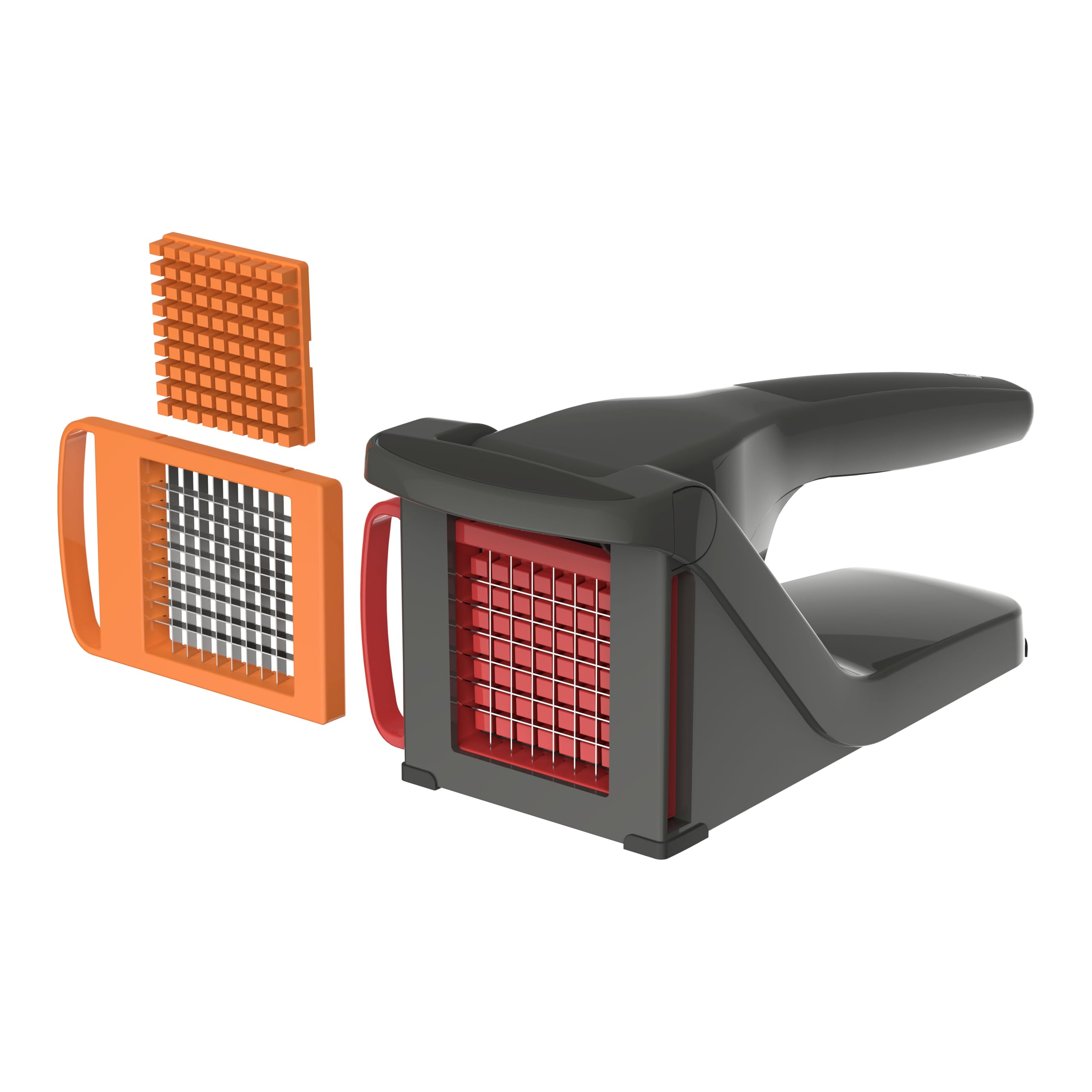 Zyliss Picadora de patatas y verduras, cortador manual de patatas y freír, cuchillas de acero inoxidable, base antideslizante, fácil de limpiar