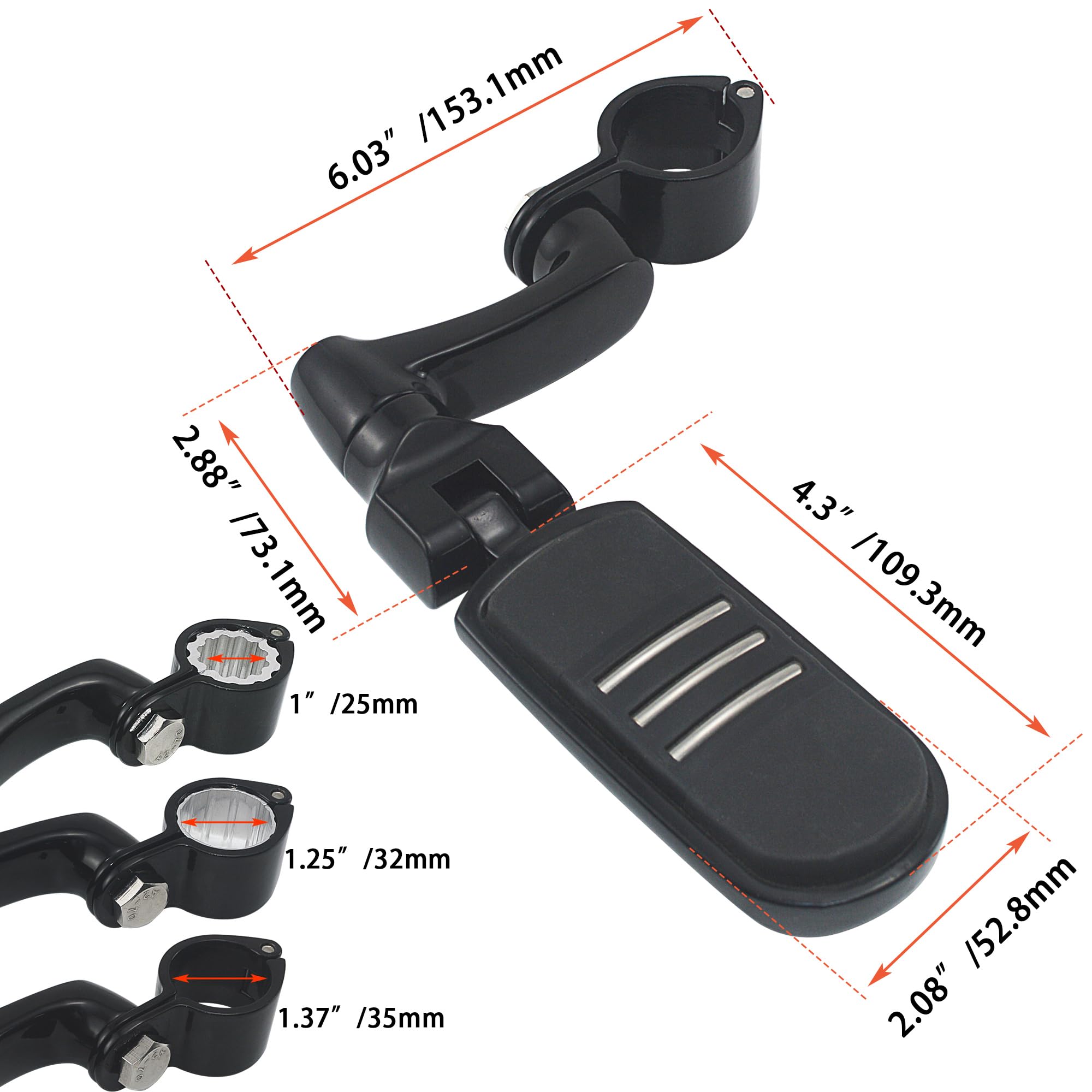 1.25 Inch Highway Footpegs 1.25” Highway Footpegs – 360