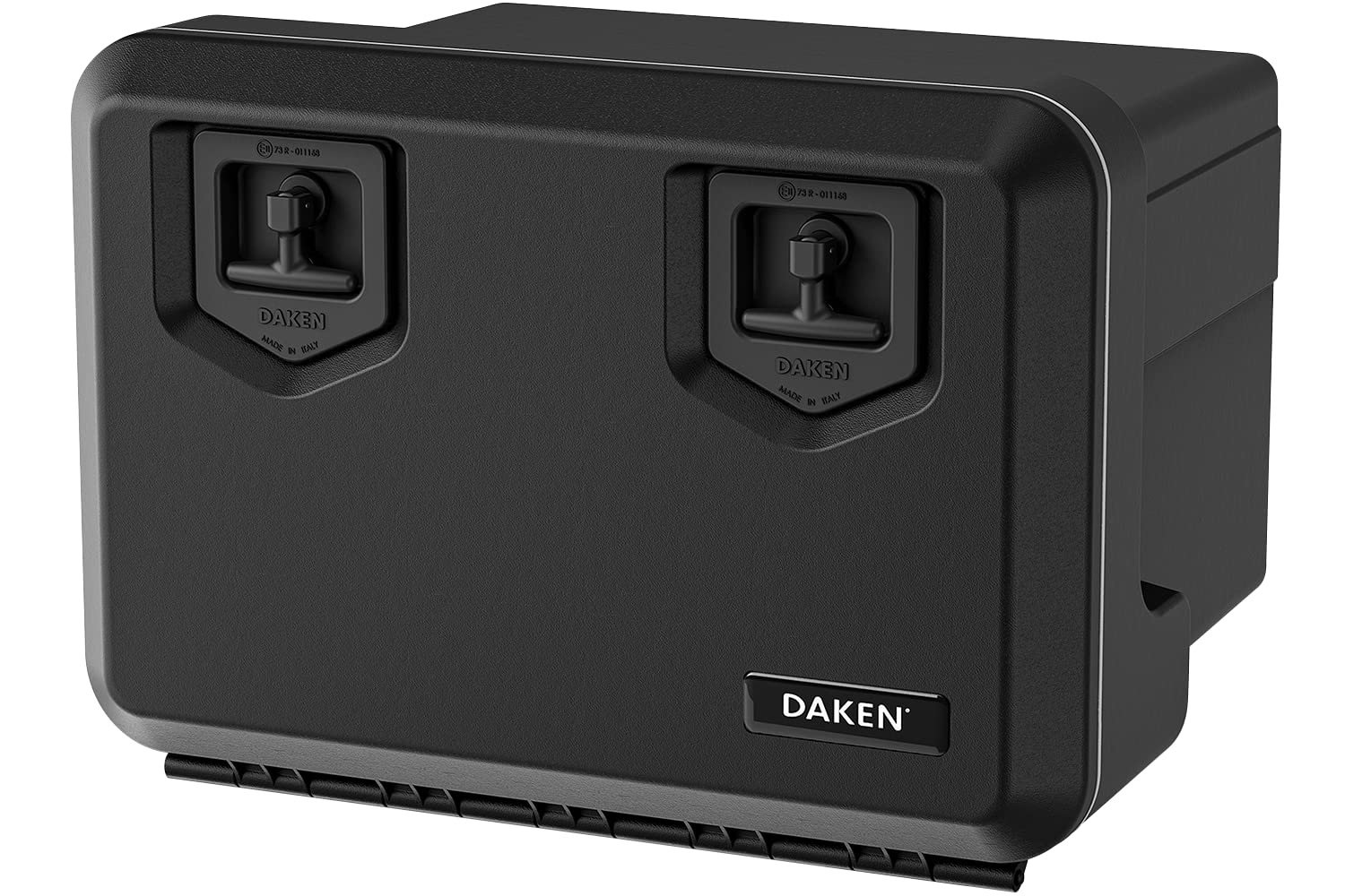 DAKEN Cassetta portautensili WELVET 630x450x480 mm 78,5 l contenitore professionale per camion LKW rimorchi e mezzi pesanti plastica ultra resistente serie 81004 chiusura a chiave ermetica nera