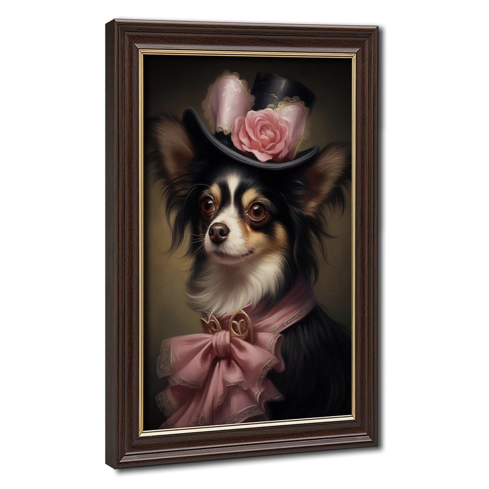 Pyberon Mokume Gane Frame-Style Papillon Canvas Poster For Home Decor Gift