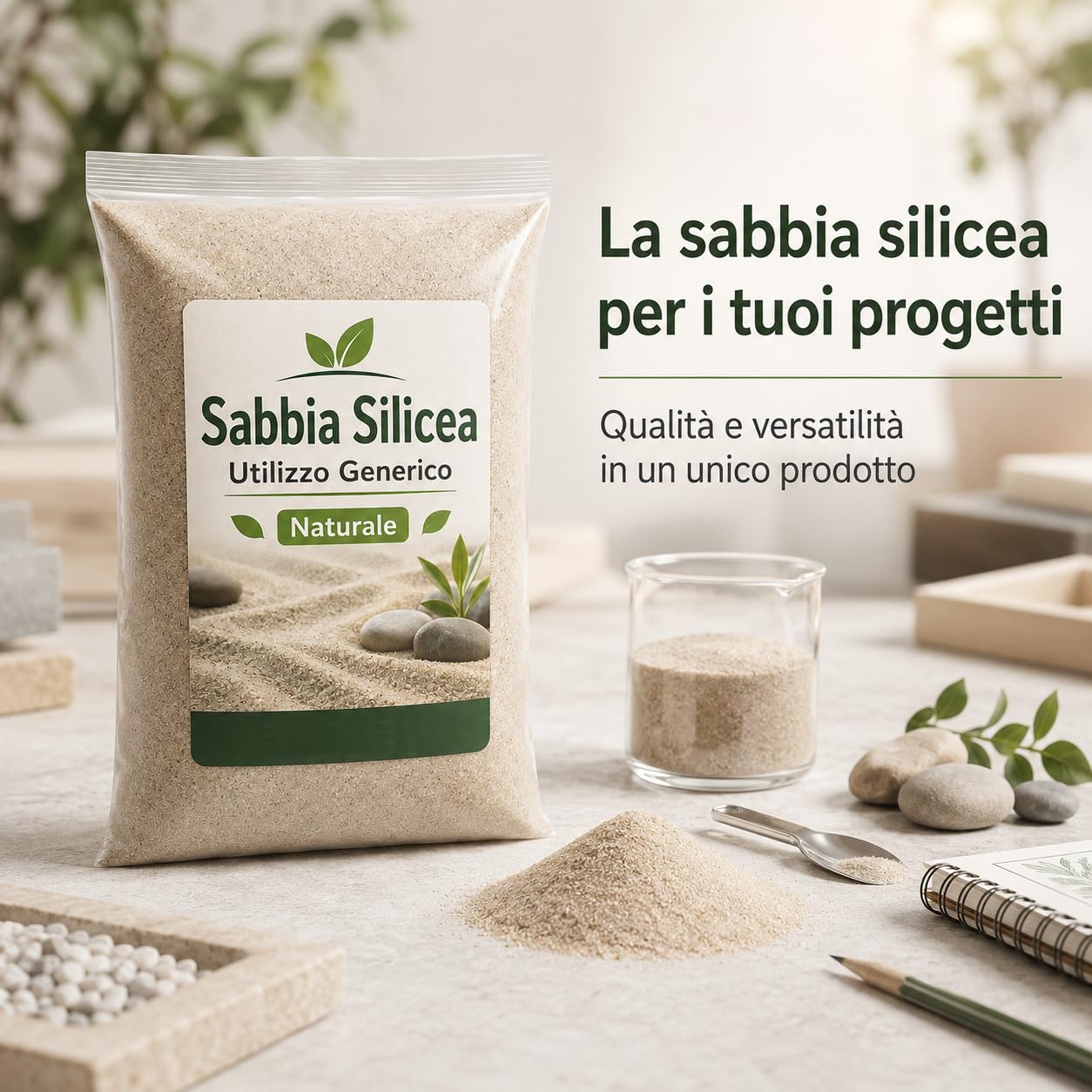 Arena de sílice natural, 10 kg, multiusos, para aficiones y decoración