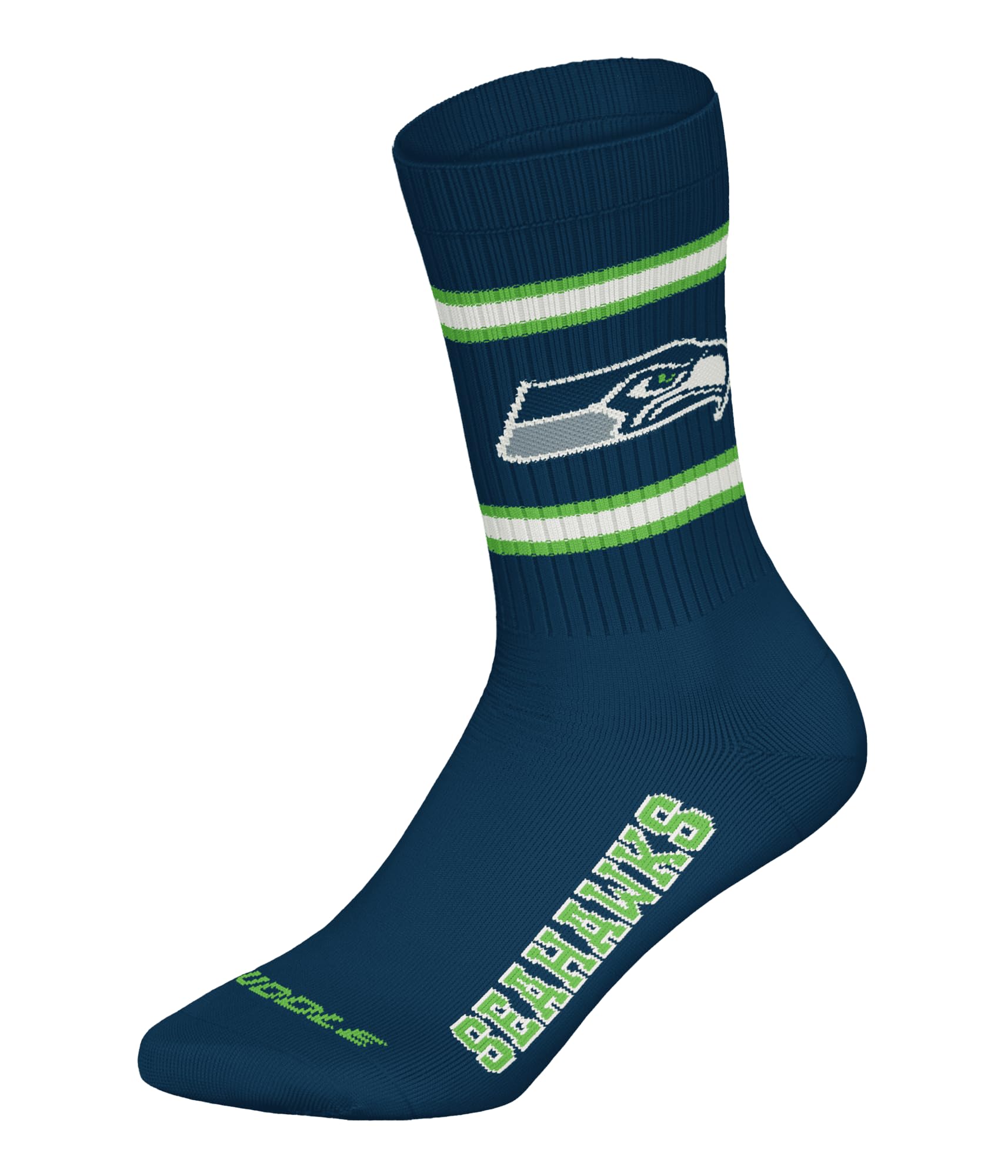 NFL Seattle Seahawks 3-teilige Rundhalssocken NNY/WHT/GRN 43/46