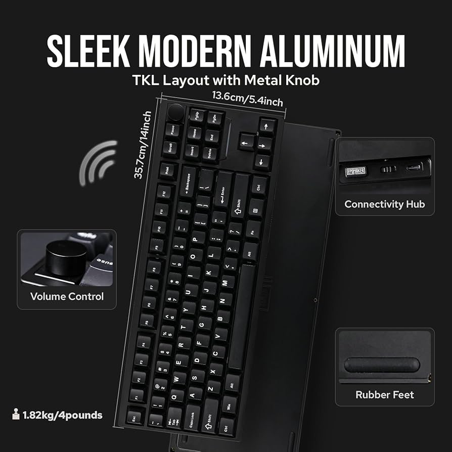 Amazon.com: EPOMAKER P87 TKL Aluminum Wireless Gaming