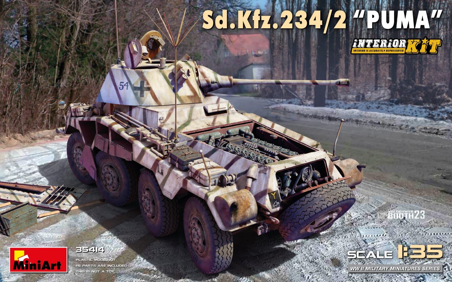 Miniart - sd.kfz.234/2 puma 1/35 - miniart 35414