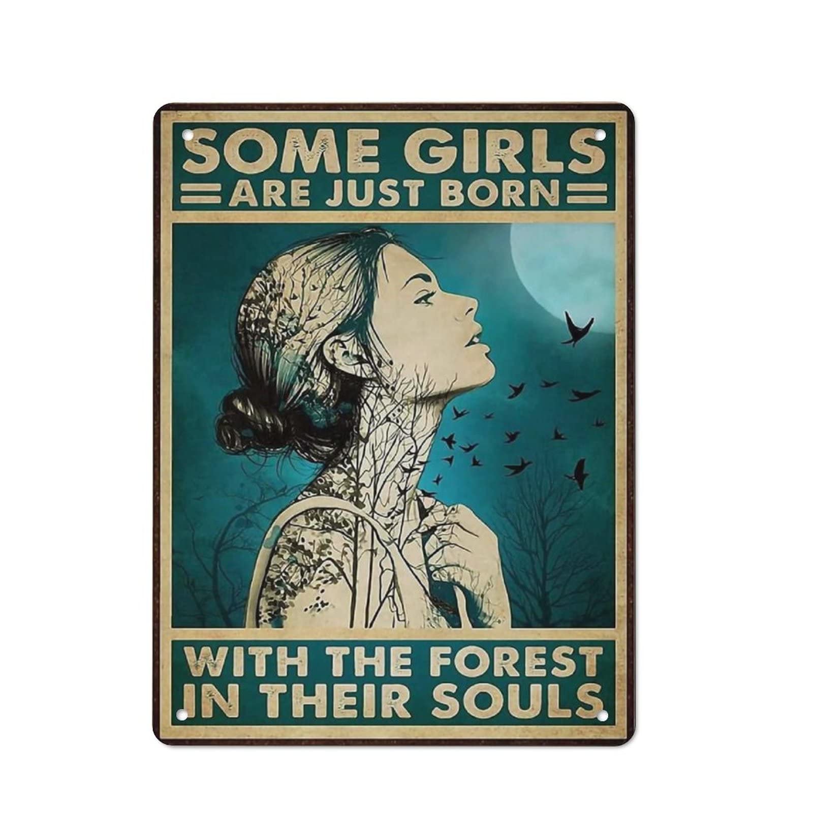AOOEDM with The in Their Souls Metal Tin Sign for Home Bar Pub Kitchen Wall Art Deocr Man Cave Vintage Metal Sign Poster Plaque Signs Quotes Sign