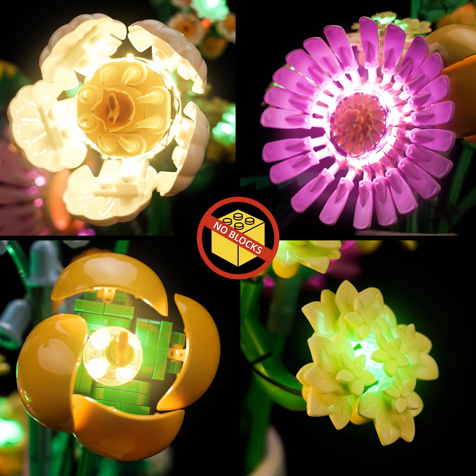 Light Kit Compatible with Lego 10347 Petite Sunny Bouquet Botanical Collection Set (No Model) - Image 4