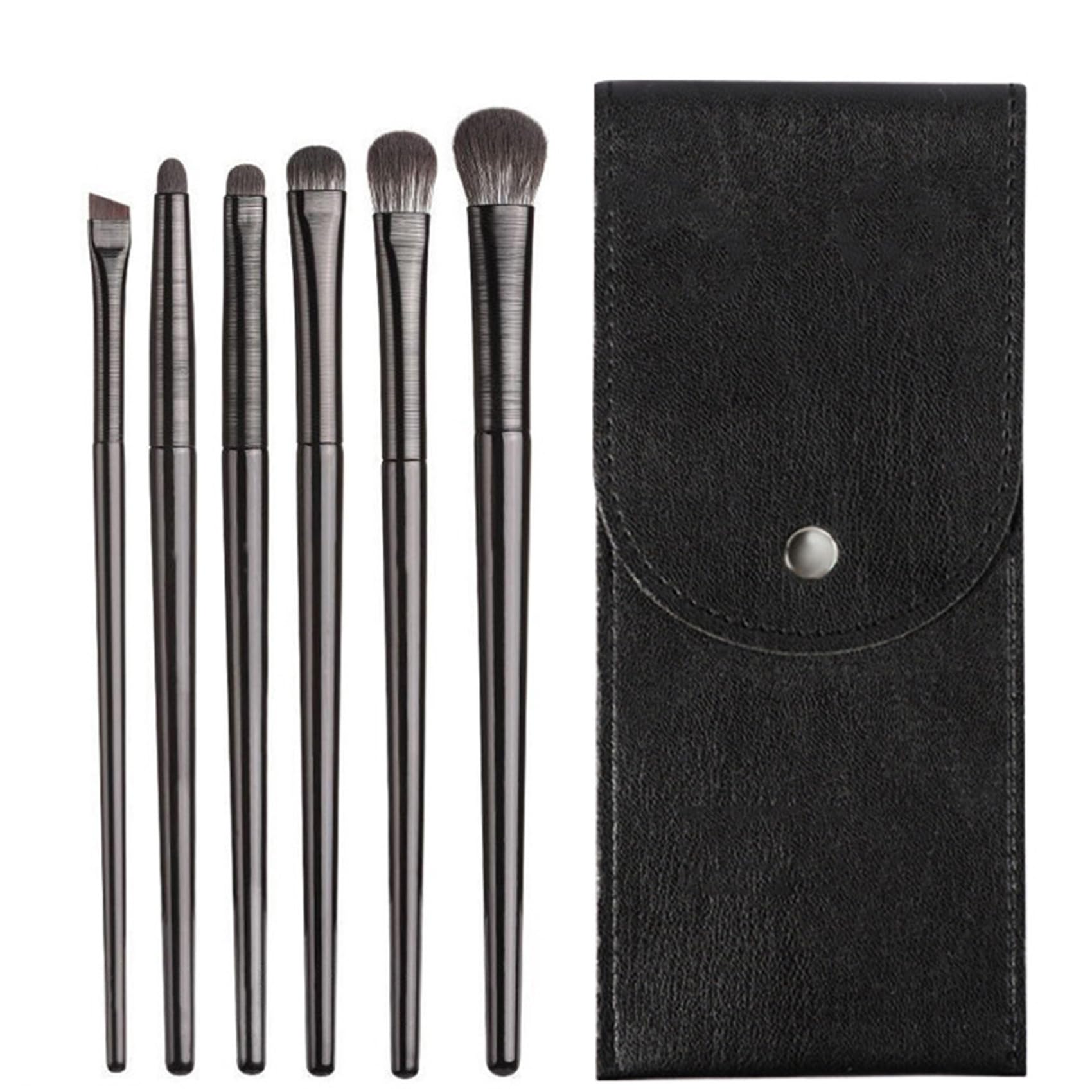 6 Piezas Kit de Brochas para Sombras,Set de Brochas Maquillaje Profesional para Sombras de Ojos,Brochas de Maquillaje Ojos,para Sombra de Ojos,Mezcla,Cejas