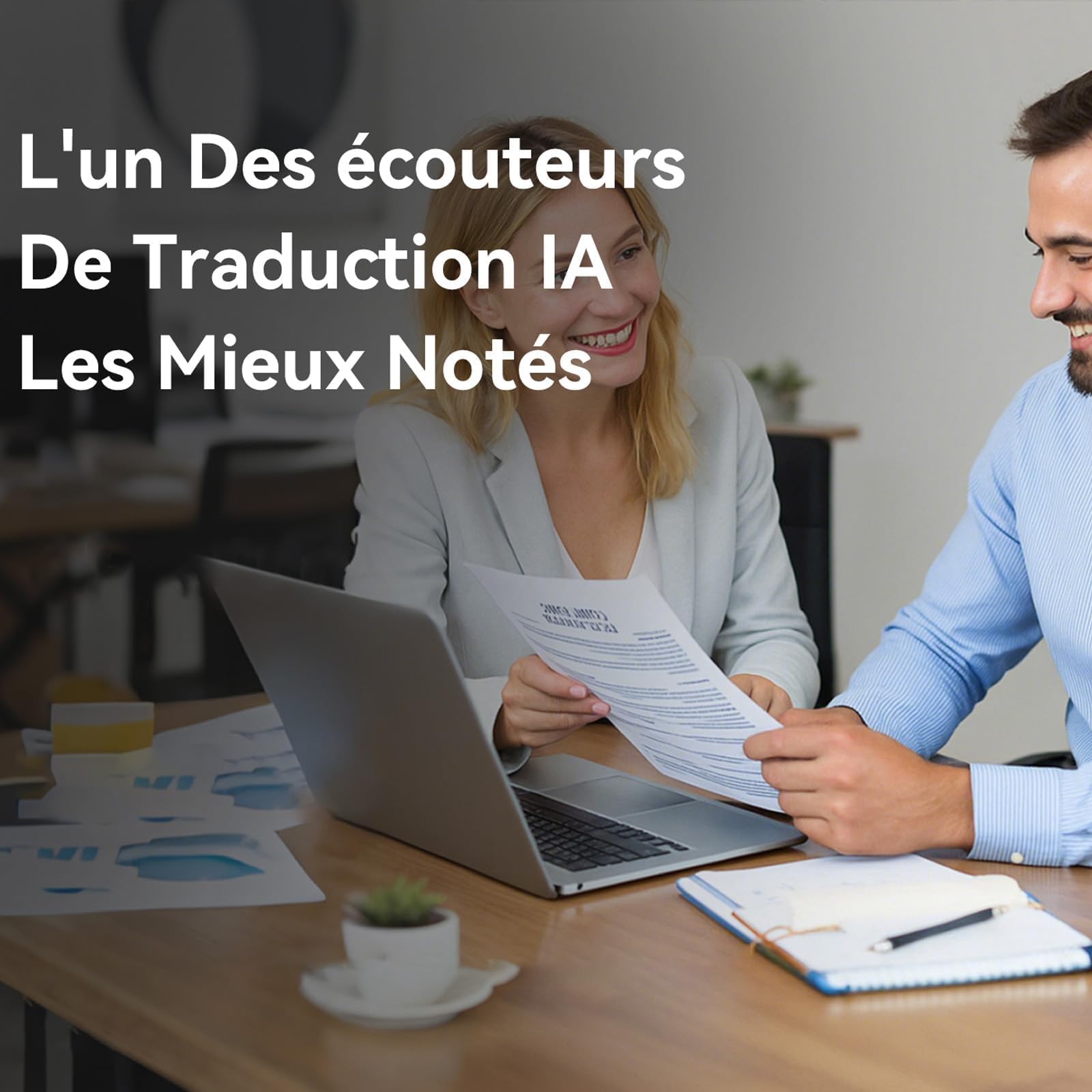 Meacode Ai Translation Earbuds, Traducteur Instantané 144 Langues, 30h Autonomie, Réduction De Bruit, Écouteurs Ouverts (Noir)