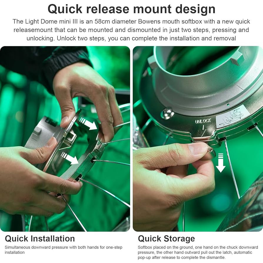 Amazon.com : Aputure Light Dome Mini III 2ft 60cm Compact