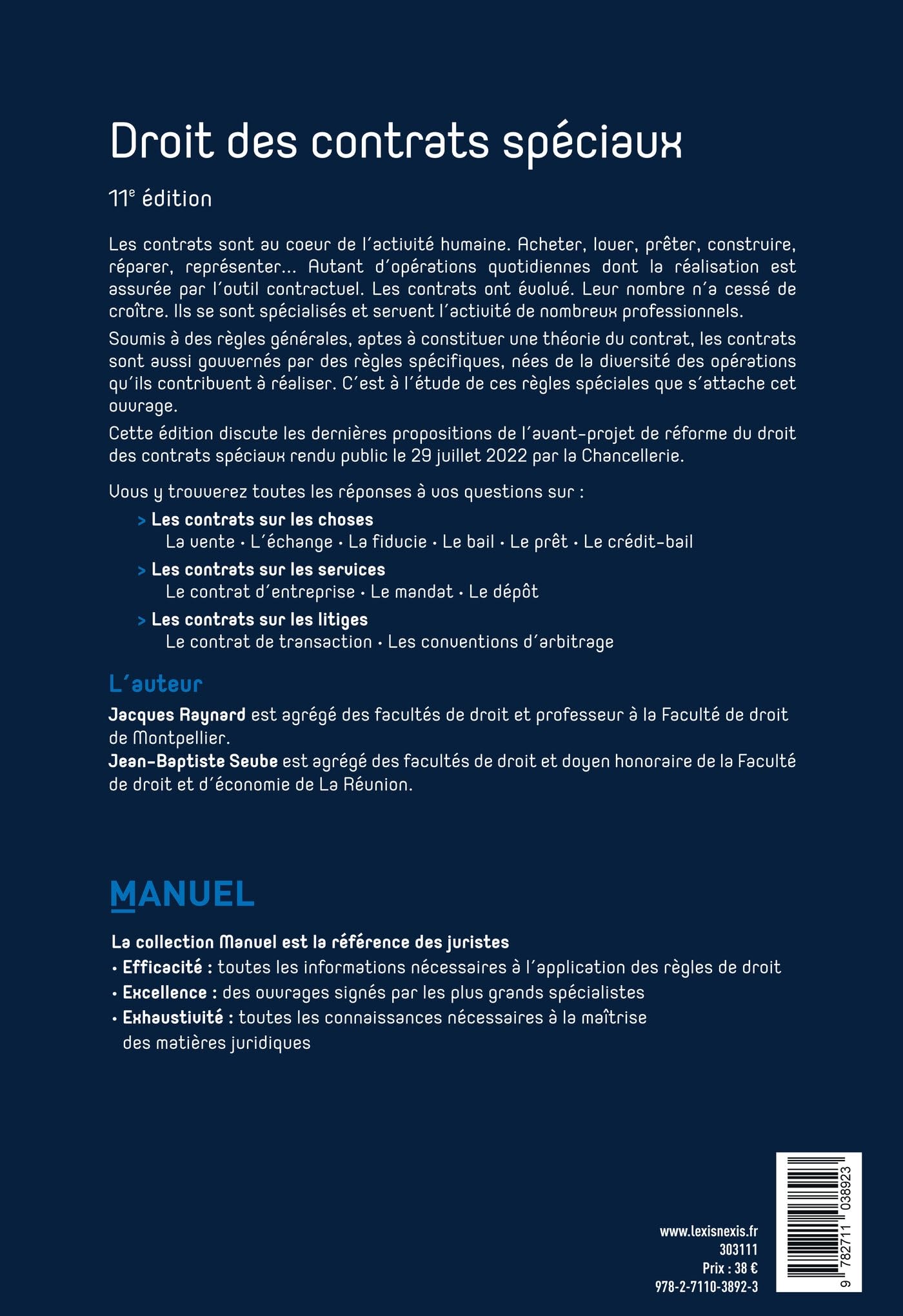 Droit des contrats spéciaux