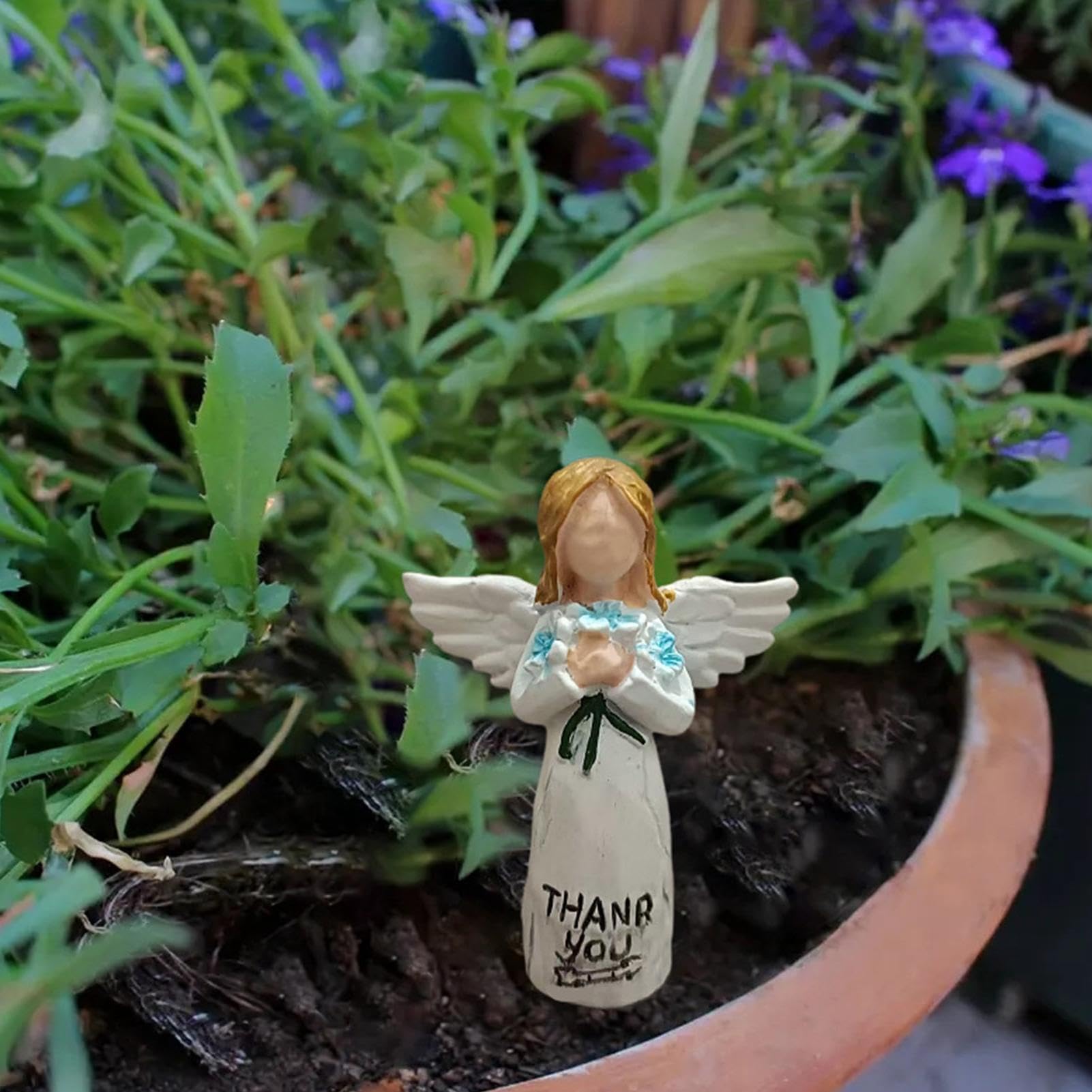 Mała statua Figurka z podziękowaniami z kolekcjonerskimi posągami małych wróżek i figurkami aniołów do dekoracji