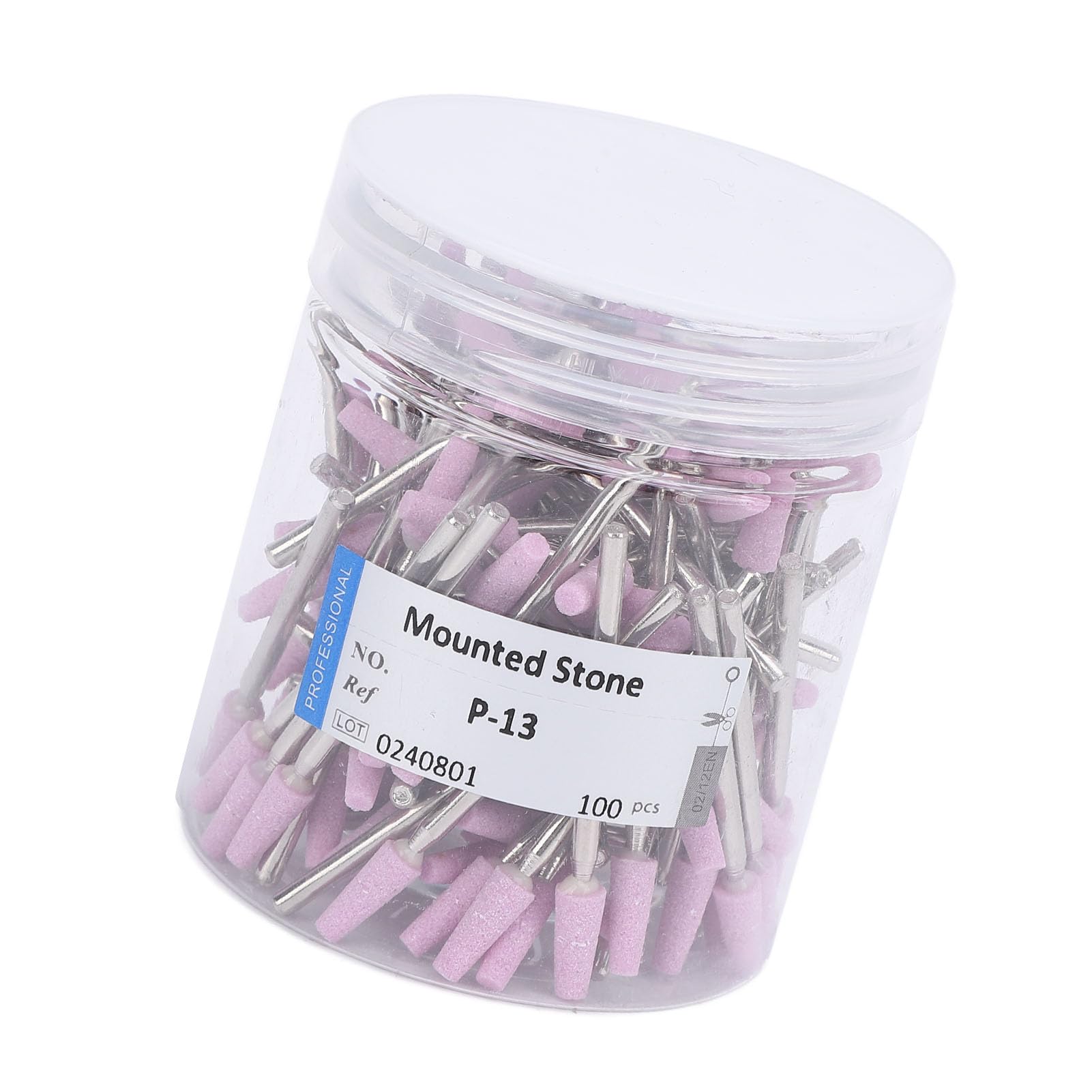 Fresas de Diamante para Uñas, 100 uds Acero Tungsteno Pulido Manicura