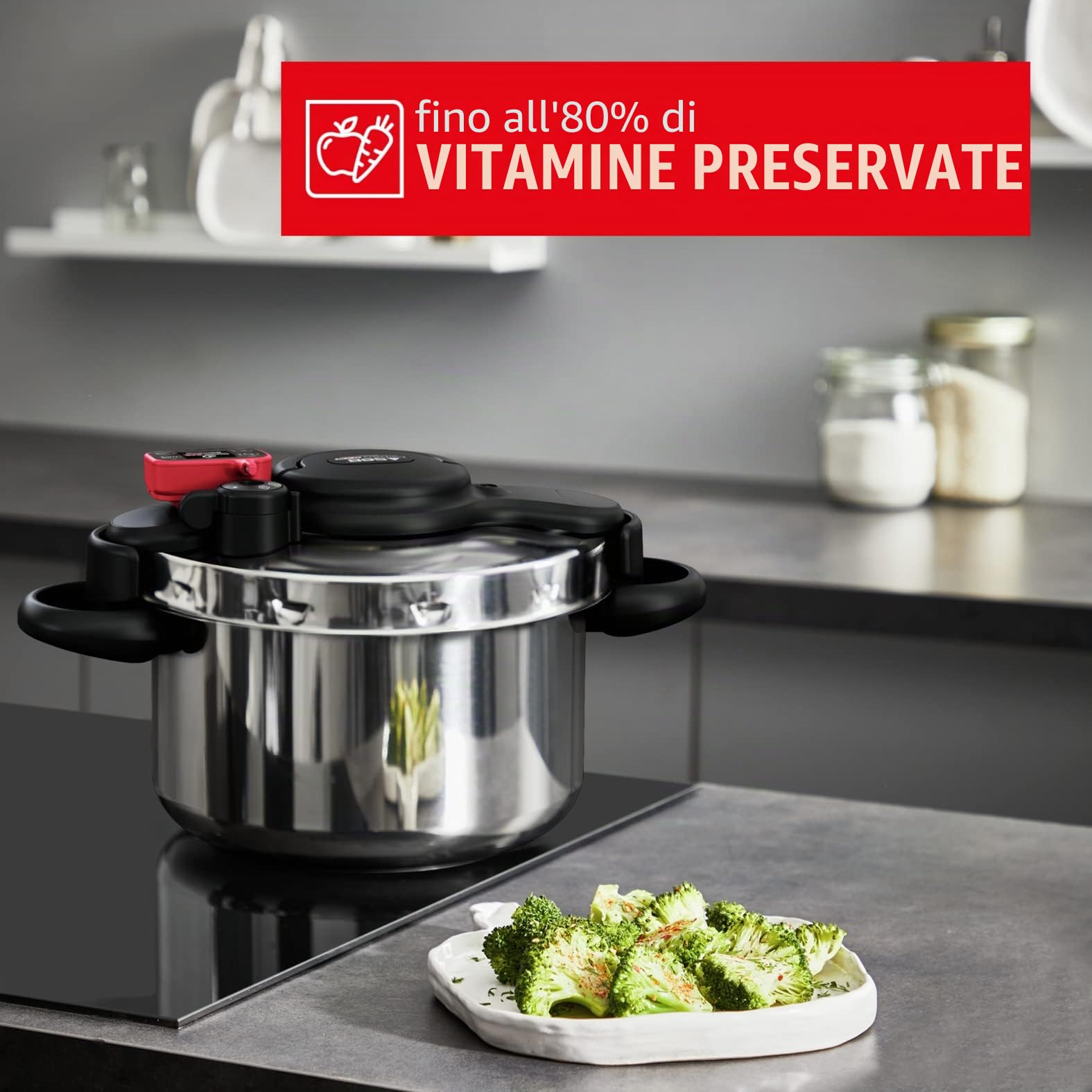 Pentola a pressione in acciaio inox 9l - P4904950