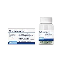 Valeriana Viti – Integratore Rilassante a Base di Valeriana, Migliora la Qualità del Sonno Naturale, 30 Compresse, Senza Glutine e Lattosio