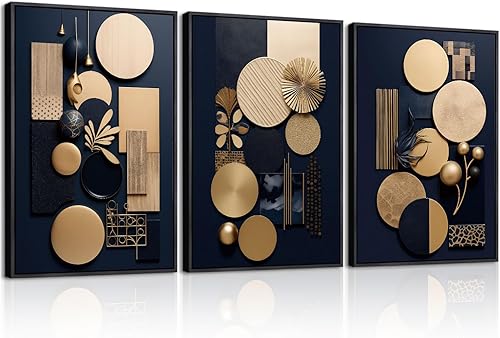 Miniatura 23 de Gardenia Art Lienzo enmarcado con océano, juego de arte para pared, tranquilo, playa, orilla, horizonte, cuadros, pósters, naturaleza, vida