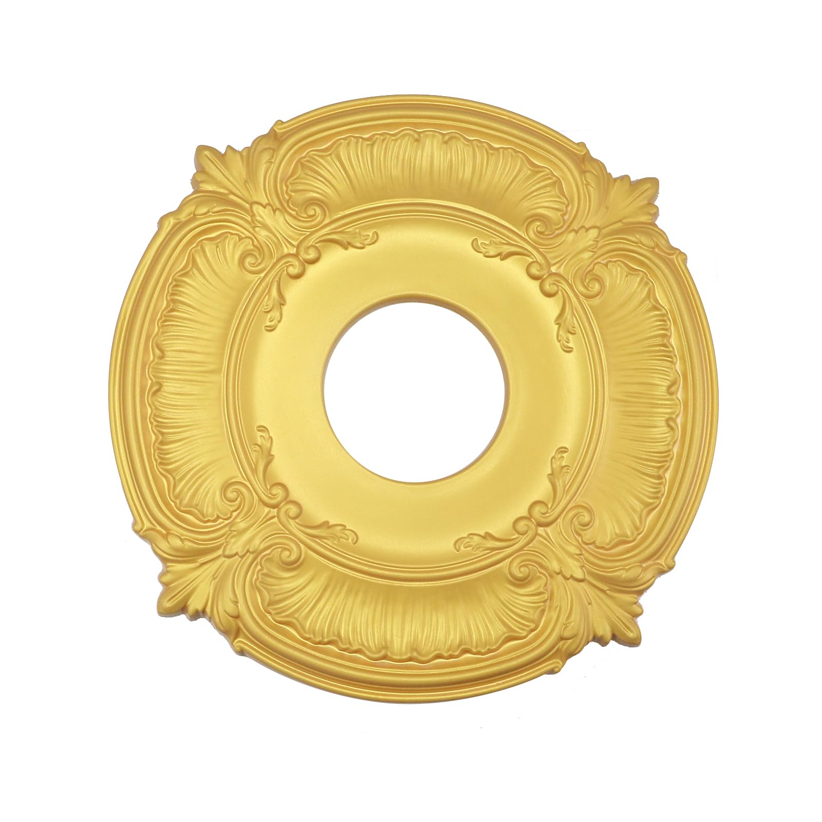 Crapyt Ceiling Light Medallion Decorative Ceiling Fan Medallion PU ...