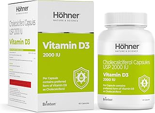 Hohner Vitamin D3 (Pack of 60 Capsules)