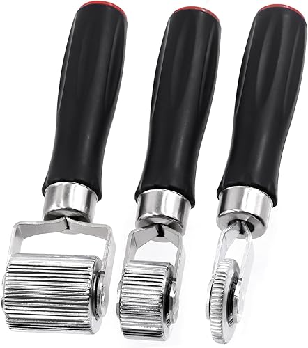 Glarks 5 rodillos de amortiguación de sonido para automóvil, 0.157 in, 0.236 in, 0.472 in, 0.787 in, 1.575 in, herramienta de instalación de metal,