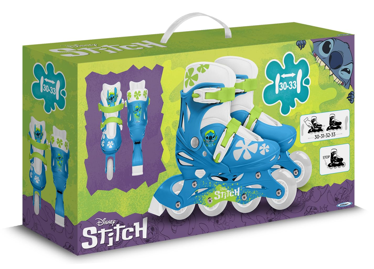 Rollers INLINES Stitch 30-33, Blue White