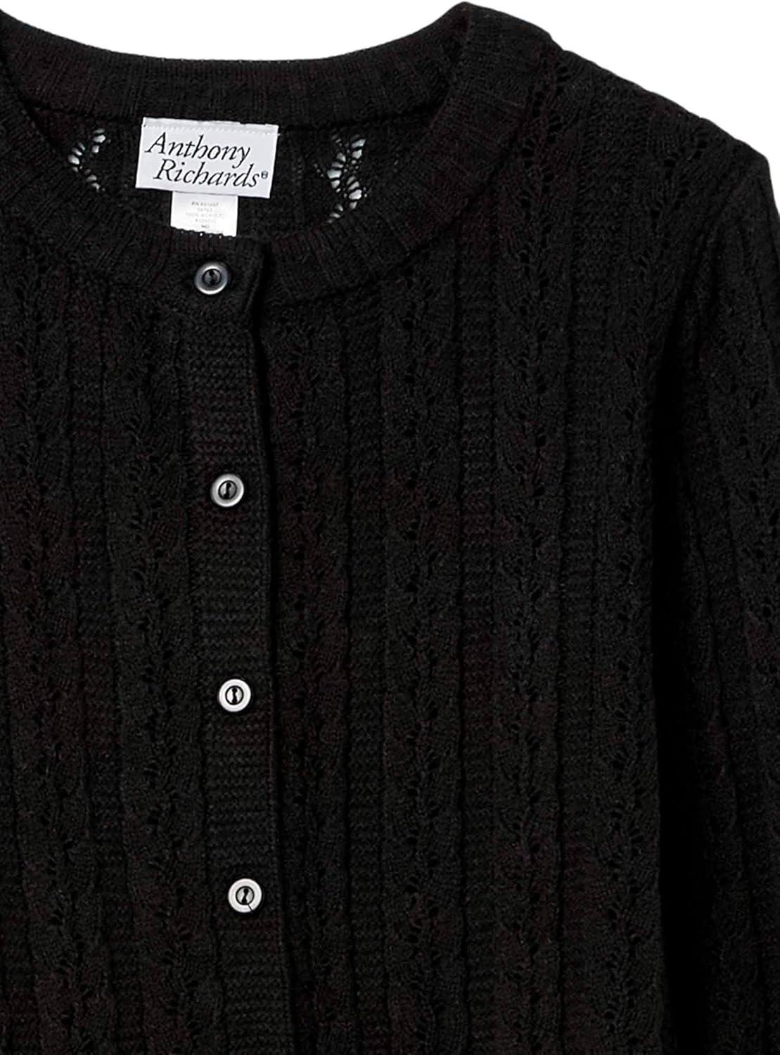 AmeriMark Women's Cable Stitch Cardigan Sweater Lightweight Long Sleeve Knit