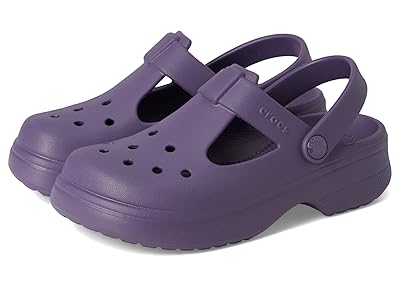 Crocs Kids Classic Mary Jane Clogs (Little Kid/Big Kid) Kids Shoes Nightshade : 4 Big Kid M, EVA