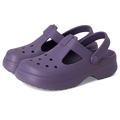 Crocs Kids Classic Mary Jane Clogs (Little Kid/Big Kid) Kids Shoes Nightshade