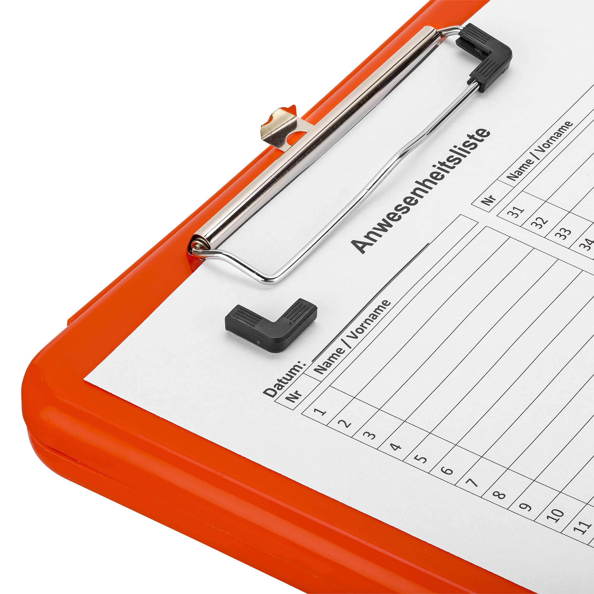 Portapapeles De Acrílico Naranja Tamaño Carta A4 Clip... | Cuotas Sin