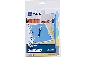 Avery Write and Erase Mini Binder Dividers: Keep Documents Organized and Accessible