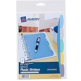 Avery® Write & Erase Durable Plastic Mini Dividers, 5-Tab, 1 Set – view 1