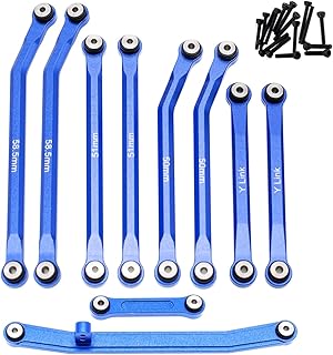 CODA RACING High Clearance Links Set Steering Rod Tie for AXIAL 1/24 SCX24 AXI00001 C10 AXI00002 Wrangler JLU AXI00006 Bronco Upgrades RC Crawler Car