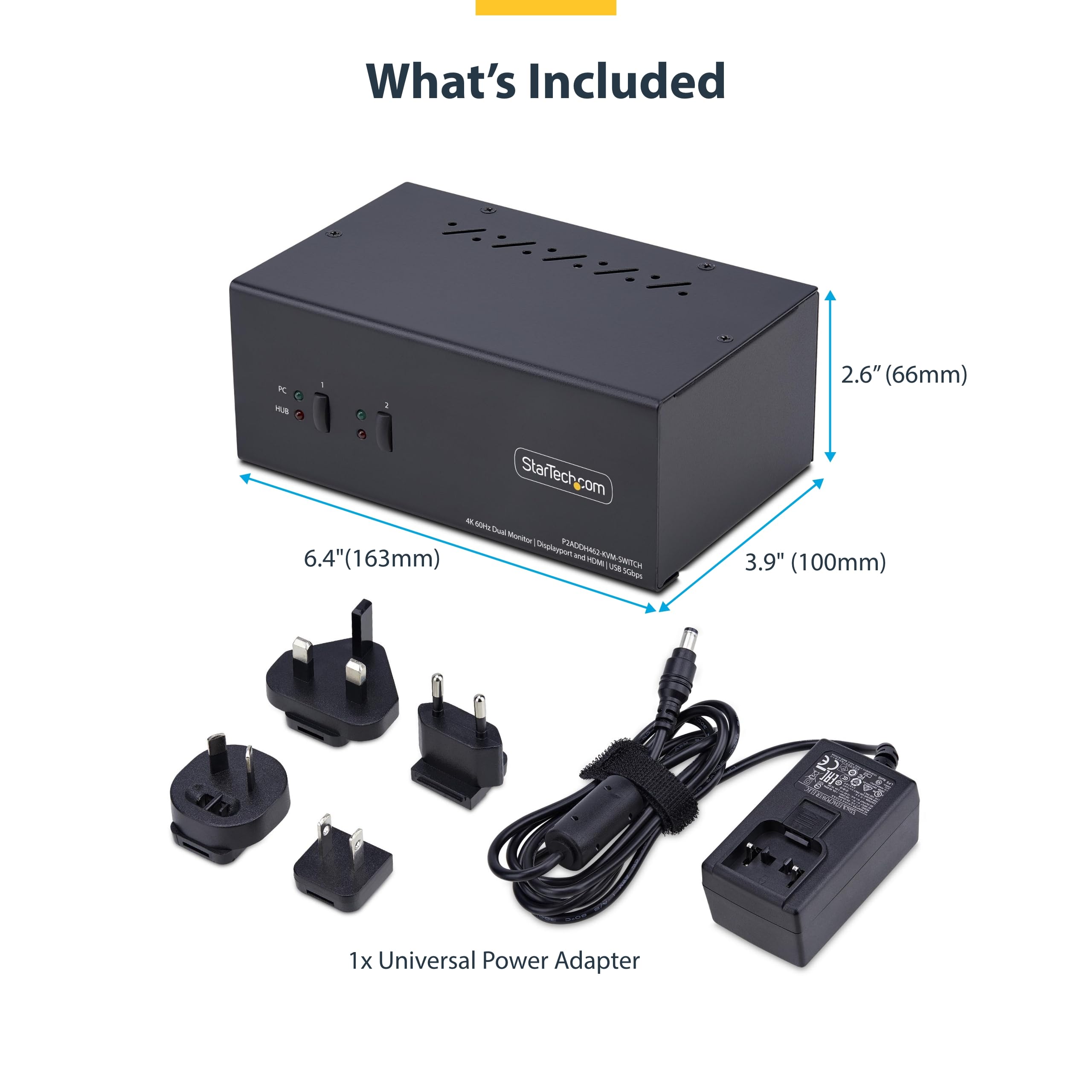 Amazon.com: StarTech.com 2-Port Dual-Monitor DisplayPort and HDMI