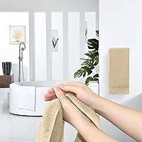 Vista 5 de VANZAVANZU Paquete de 3 toallas de baño suaves de primera calidad (beige) - 1628 pulgadas, altamente absorbentes
