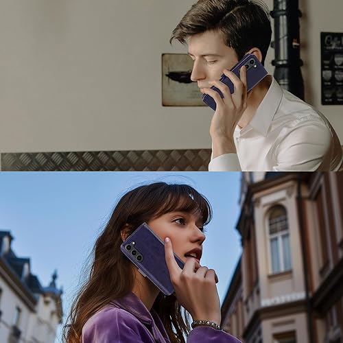 Miniatura 9 de MONASAY Funda tipo cartera compatible con Galaxy S23+Plus 5G, bloqueo RFID, funda de piel con tapa para teléfono celular con tarjetero de crédito,