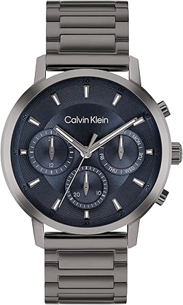 Calvin Klein Analogue Multifunction Quartz Watch for Men Gauge Collection with Black Stainless Steel Bracelet - 25200495 : Amazon.co.uk: Fashion
