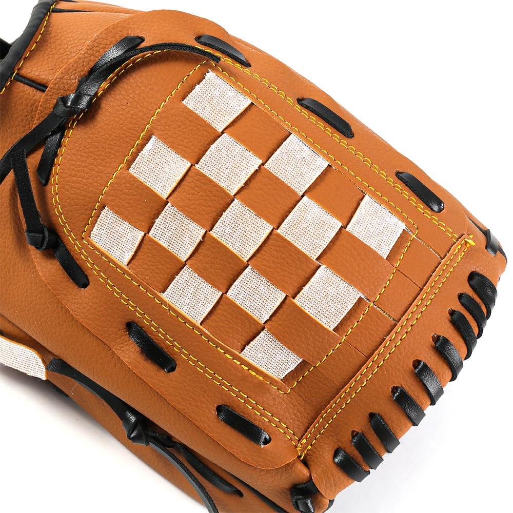 Gant de Baseball POFET en Cuir PU 11,5 Pouces Gant de Frappeur Main Gauche pour Lancer Droit