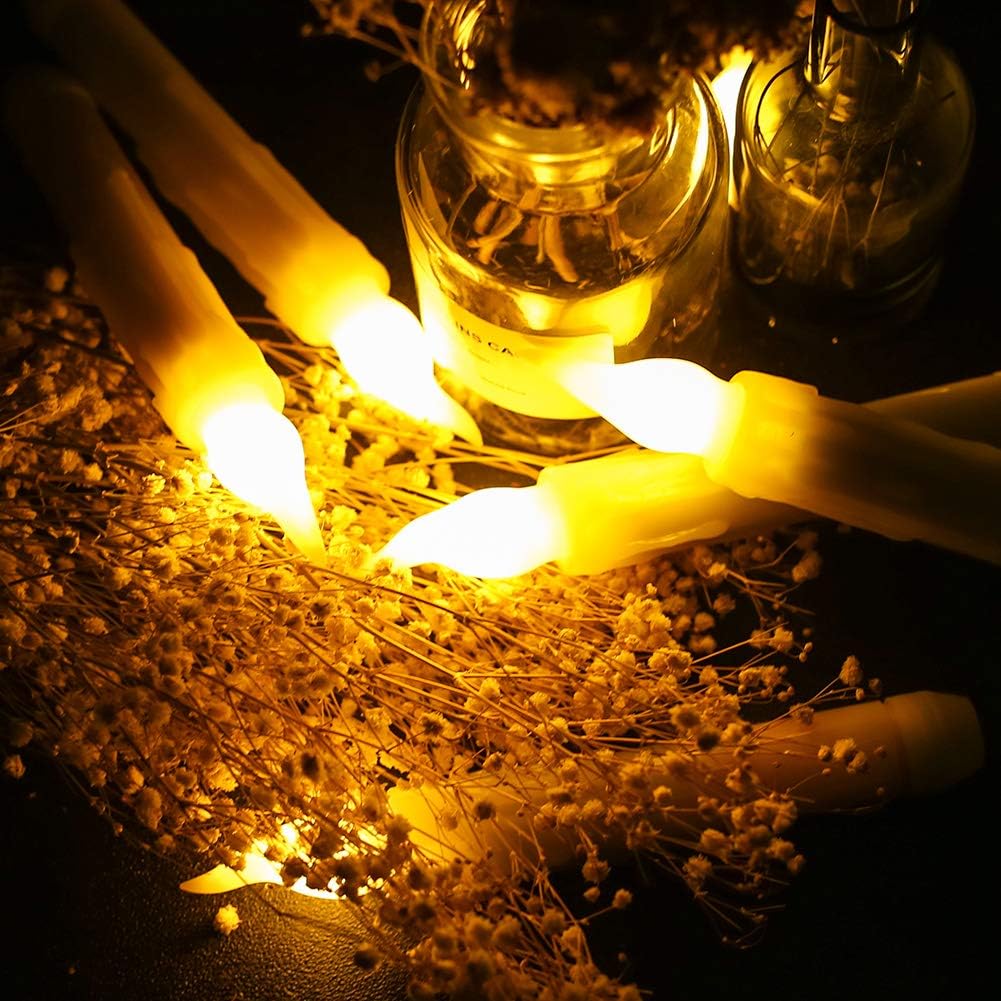 Yeahmart Pack of 6 LED Taper Candle Lights - Image 5