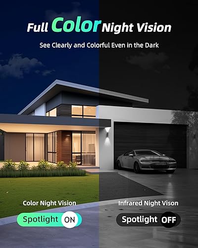 Miniatura 3 de MaxiViz Cámara de seguridad solar inalámbrica para exteriores, cámaras 1080P para seguridad del hogar exterior con detección de movimiento AI,