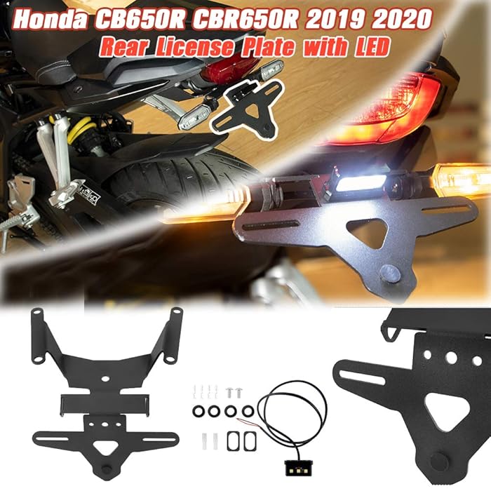 OICCTBF Tail Tidy, Motorcycle Tail Light Turn Signal Mount Tail Tidy For Sur Ron Ultra Bee 2022-2024, LED Integrated Brake Rear Tail Tidy Fender Eliminator License Plate Holder