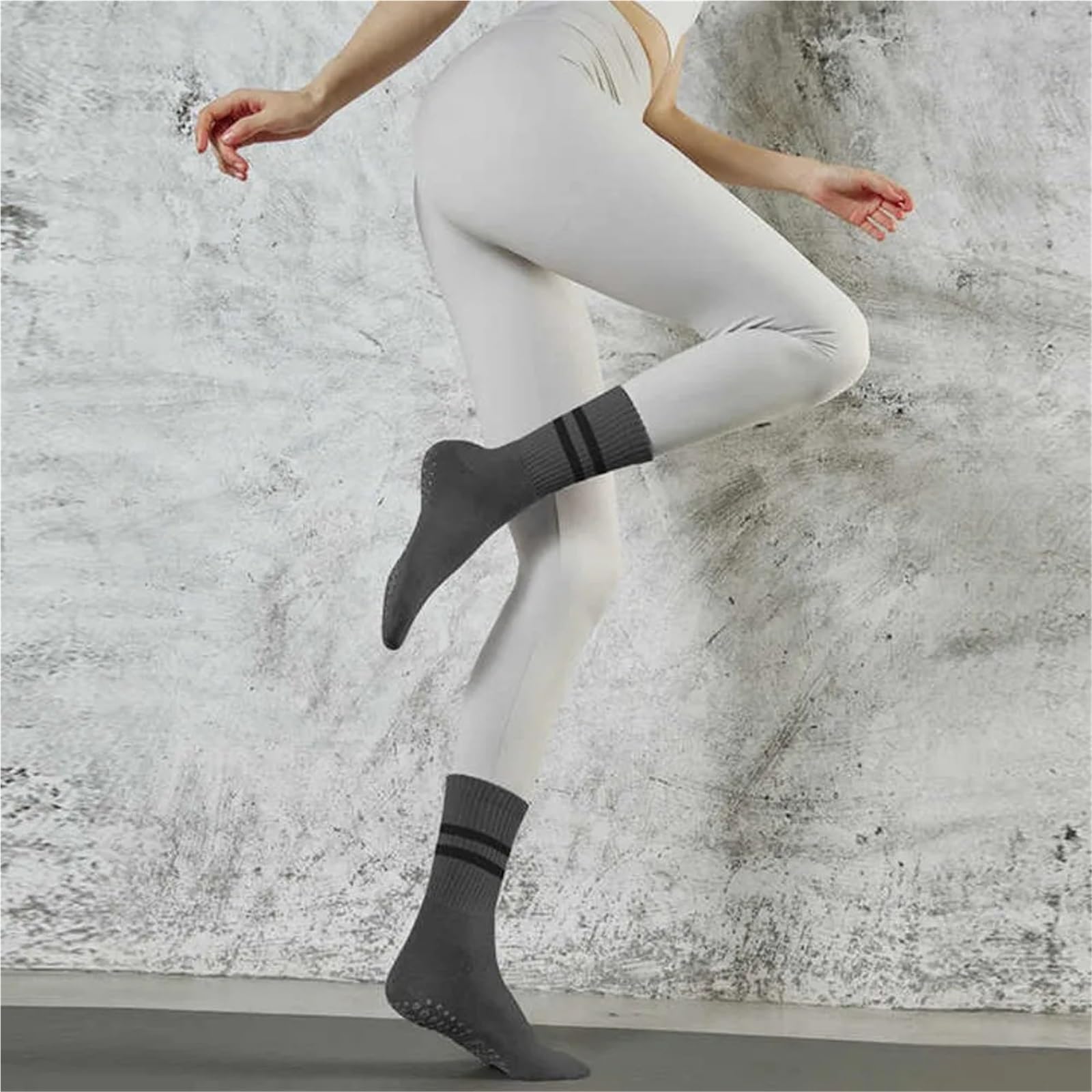 Stopper-Socken, Pilates-, Barre-, Yoga Socks for Women Cotton Multicolor Multiple Pairs