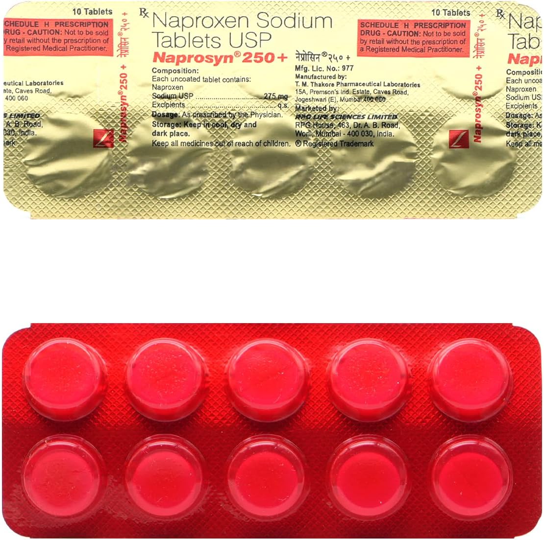 NAPROSYN 250 PLUS - Strip of 15 Tablets