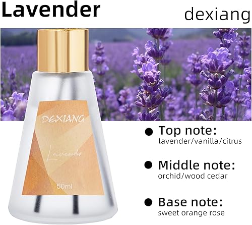 Miniatura 8 de Paquete de 3 difusores de varillas con 15 varillas difusoras de junco, es una buena idea de regalo para decoración de baño y decoración del hogar,