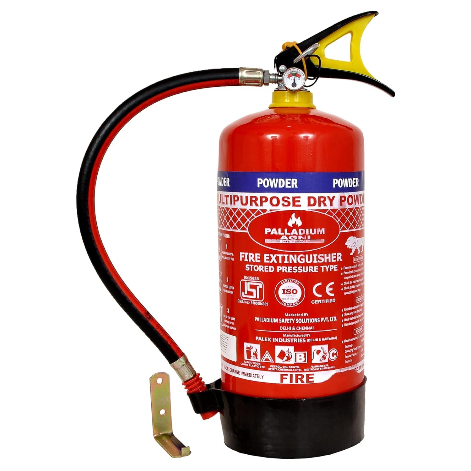Palladium Agni ABC Powder Type 4 Kg Fire Extinguisher Red (B0DG6P6RCD) Amazon Price History, Amazon Price Tracker