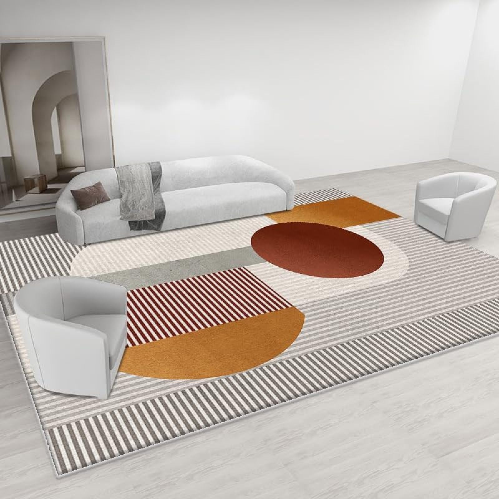 Tapis chambre à coucher doux 180x270 cm pour salon et cuisine