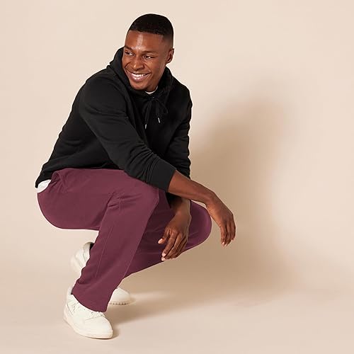Miniatura 5 de Tienda Essentials - Pantalón deportivo de vellón con parte inferior abierta para hombre (disponible en tallas grandes y altas)