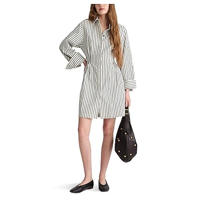 Madewell Chrisandra Dress Seersucker Stripe Women