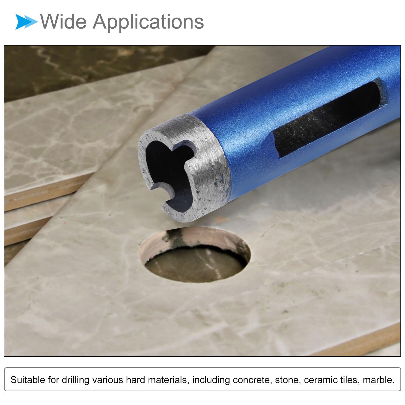 CoCud Diamond Core Drill Bits, 25mm Cutting Diameter, Diamond Hole Saws Cutter Tool - Image 3
