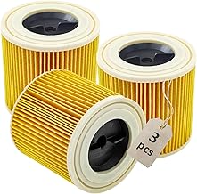 AVAENZO KFI 3310 Cartridge Filter Set of 3 for Kärcher WD 2 Plus, WD 2, WD3, WD3s, KWD 1-3, SE4001, SE4002 Wet and Dry Vacuum Cleaner, Item number: 2.863-303.0