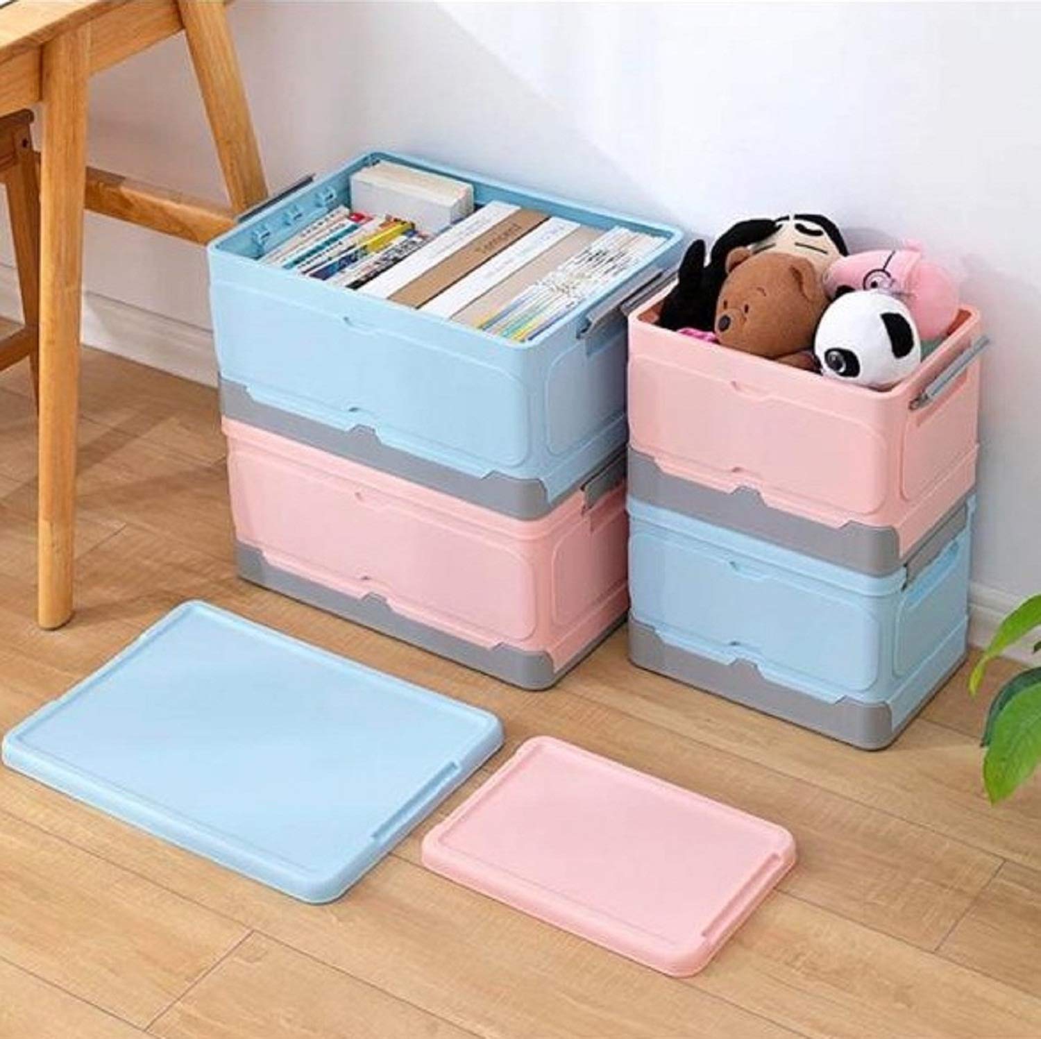 HomeCloud storage box foldable/foldable Storage Box/storage organizer plastic organizer for storage,bedroom,Home, Office, Hospital, Parlour and School (Large, Pink) (B08NYRJ5R1) Amazon Price History, Amazon Price Tracker