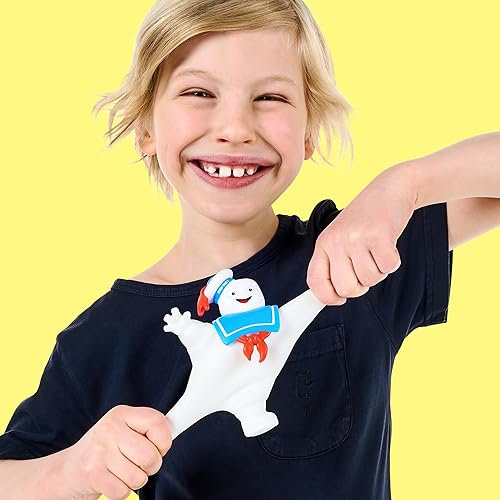 Miniatura 2 de Heroes of Goo Jit Zu Figura de Ghostbusters Squishy Stay Puft  Relleno único de Goo  Se estira hasta 3 veces su tamaño  Estira, gira y mira cómo